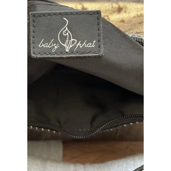 Vintage Baby Phat Snake Skin Shoulder Hand Bag Gold Black White Stones NWT RARE - Picture 15 of 16